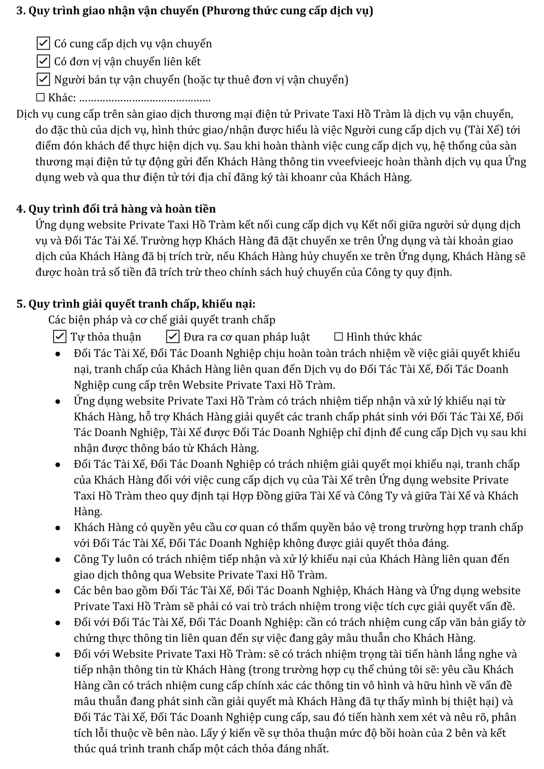 Quy chế hoạt động