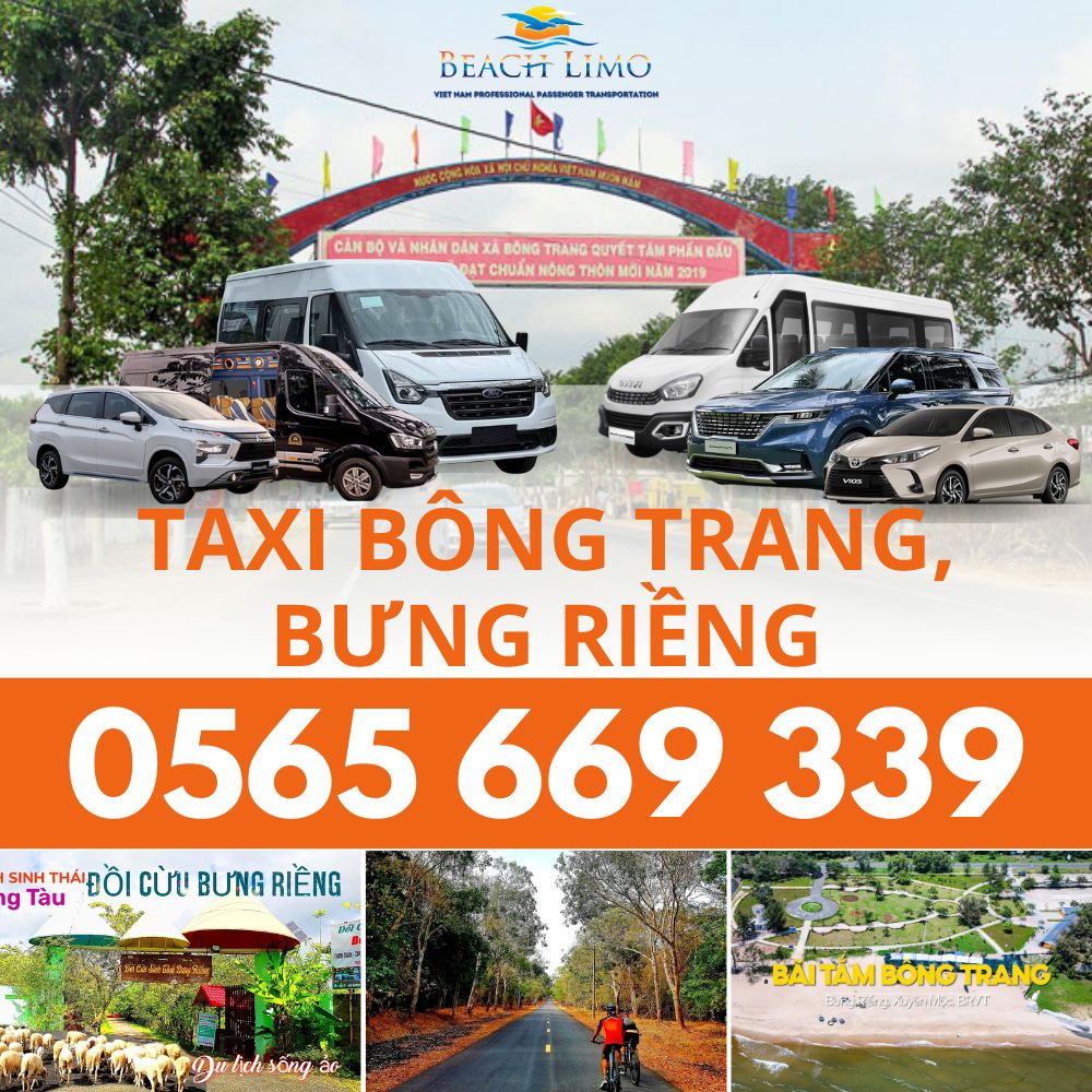 taxi bông trang, taxi bưng riềng